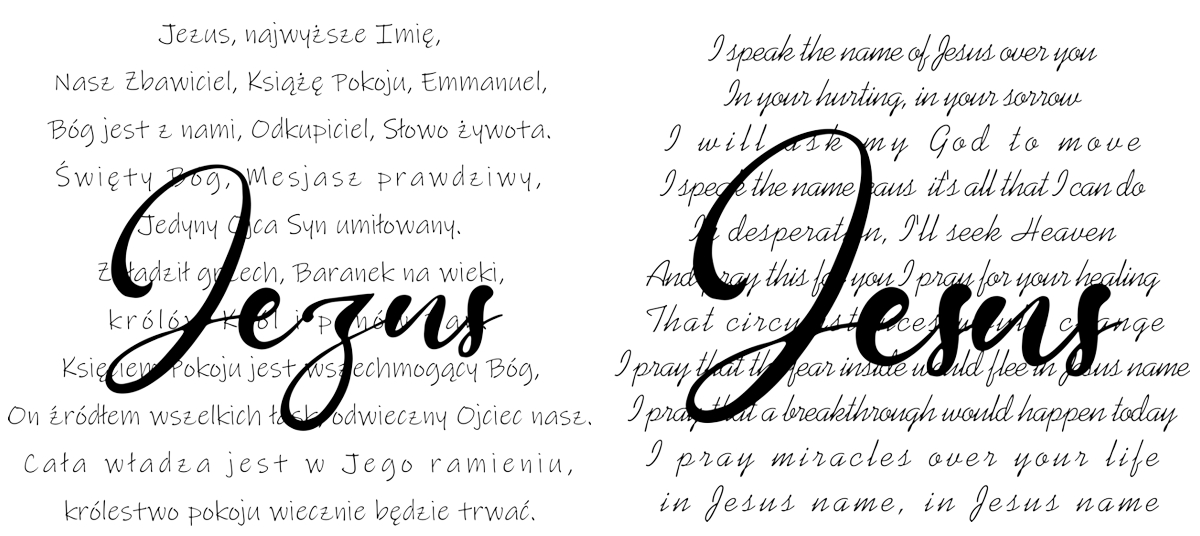 Bluza Jezus cytat – polski nadruk